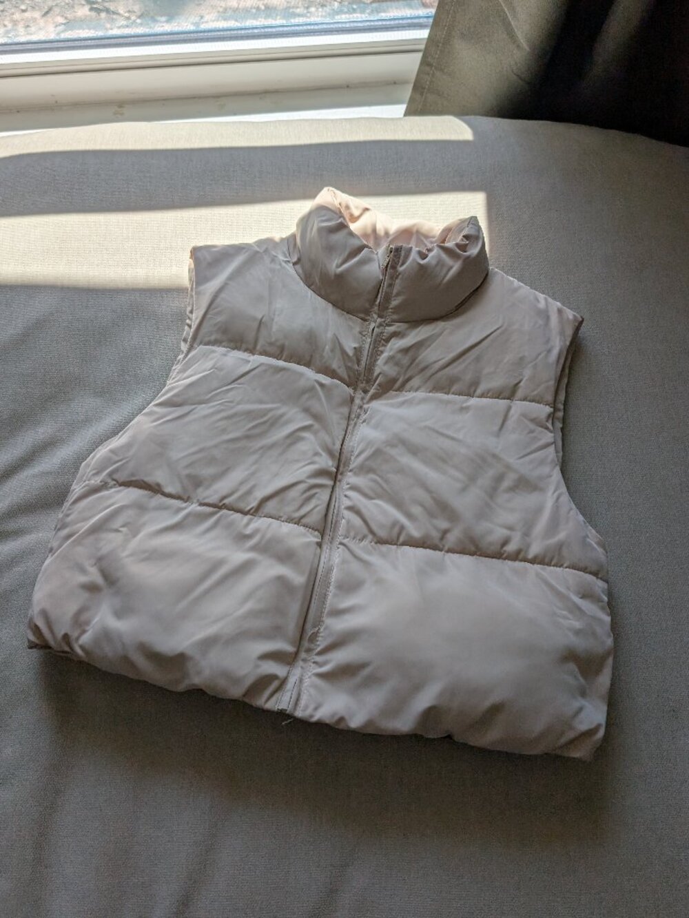 Cropped Puffer Vest